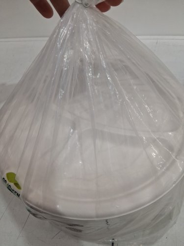120pk go4green compostable paper plates with 3 sections - 10" - white - (model: 1956317) image 3