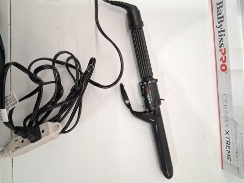 BABYLISSPRO CERAMIC CURLING IRON WITH SPRING HANDLE - 1" - BLACK (MODEL: BABC100SNC) image 3