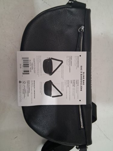 WOMEN'S SIRIANO GENUINE LEATHER CROSS BODY BAG - 12.7" - BLACK (STYLE: 1960988) image 3