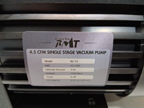 pb motor tech vacuum pump with manifold gauge set - 1/3hp - 4.5cfm - 5pa - 3 way manifold gauge - black (model: pb-a00a / rs-1.5) image 10