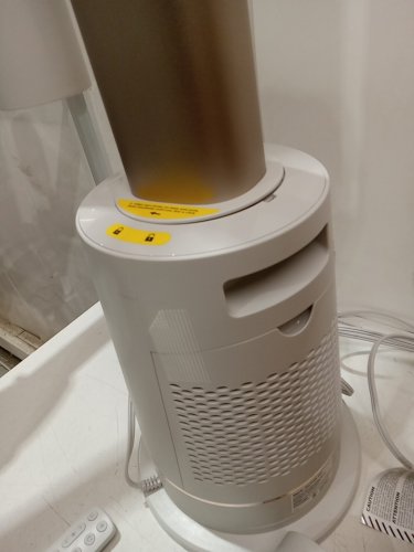 Shark TurboBlade Bladeless Tower Fan WITH Powerful 80 ft Airflow, 10 Speeds, Quiet Operation, DustDefense, Remote Control - 36W - WHITE - (MODEL:TF202SWH) image 4