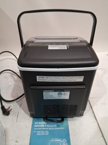EUHOMY COUNTERTOP ICE MAKER MACHINE - MAKES 26LB/DAY - BLACK (MODEL: IM-06D / IM001-BBL-CAEH) image 7