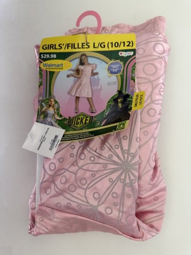 DISGUISE GIRLS GLINDA COSTUME - LARGE 10-12 - PINK image 3