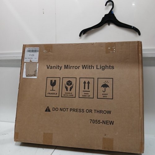 HOLLYWOOD MAKE-UP VANITY MIRROR WITH LIGHTS WITH MINI MIRROR - 18" X 23" - SILVER (MODEL: h6-cdnu-abnd) image 2