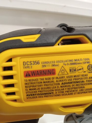 DEWALT XR Brushless 3-speed Oscillating multi-Tool *Tool only* - 20V MAX (model: DCS356B) image 5