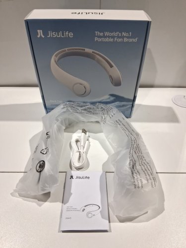 Jisulife LIFE4 5-Speed portable neck fan - OSFM - White (model: fa14-s) image 2