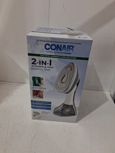 CONAIR 2-in-1 extreme steam steamer & iron - blue/white (model: gs408ctxc / 1554563) image 2