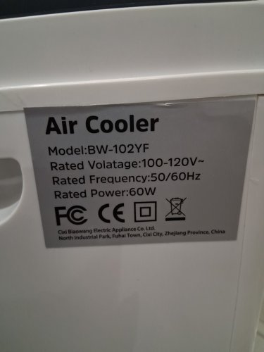 portable air conditioner cooler fan with exhaust hose - 9.5l - white (model: bw-102yf) image 6
