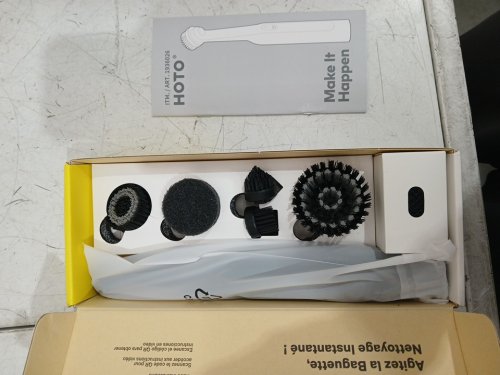 HOTO WAND Electric Spin Scrubber, Rechargeable Grout Cleaner Scrub Brush with Replaceable Heads (MODEL: 1936026) image 3