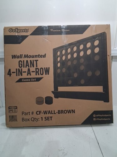 GoSports Giant Wall Mount 4 In a row - 2.5FT x 2.8FT - Brown (Model: CF-WALL-BROWN) image 2