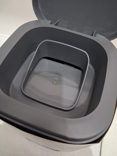 pet genie dog waste odor control disposal pail - 18.5" - grey (MODEL: ‎I000824) image 4
