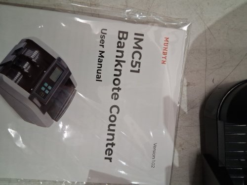 MUNBYN CAD Money Counter Machine with LCD Display - 1200 BILLS/MIN -  black (model: IMC51) image 4