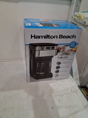 HAMILTON BEACH FrontFill Programmable Coffee Maker - 12 Cup - BLACK/SILVER (MODEL: 46310j) image 2