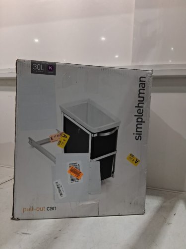 SIMPLEHUMAN UNDER COUNTER PULL OUT TRASH CAN - 30L - BLACK (MODEL: CW1124) image 2
