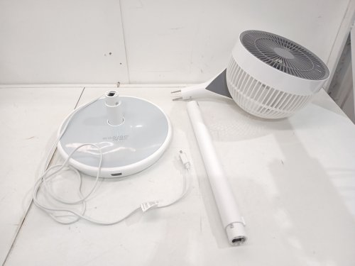 WOOZOO ADJUSTABLE PEDESTAL 360 OSCILLATING 12 SPEED STANDING FAN WITH TOUCH SCREEN BASE - 21" - 36" - WHITE (MODEL: STF-360DC-N) image 3