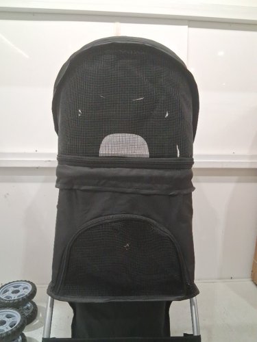 Vivo 4-Wheel Foldable Pet Stroller Carrier -Up To 30LB -Black (Model: ‎STROLR-V001K) image 6