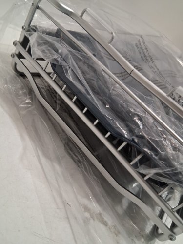 4pc polder advantage aluminum dish rack - 20.6" × 14" × 6.9" - GREY/BLUE (model: 1966478/KTH-6350CN) image 4