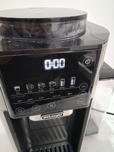 DeLonghi TrueBrew Hot or Iced SINGLE SERVE Coffee Maker WITH Built-in Grinder - BLACK/Stainless STEEL (MODEL: CAM51025MB) image 15