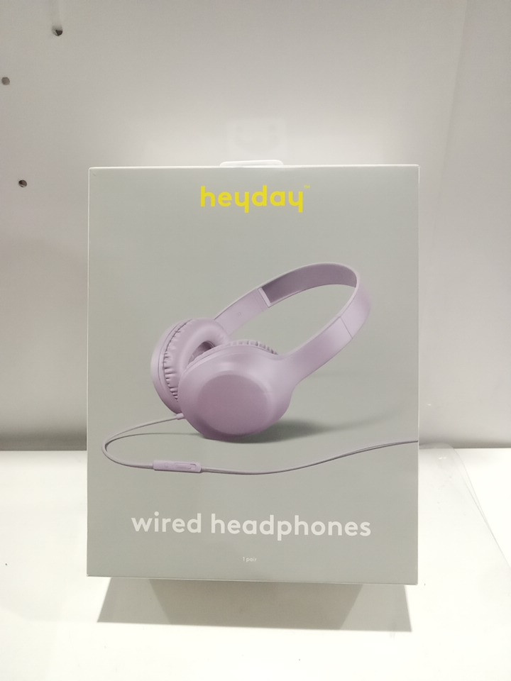 Heyday comfort fit wired on-ear headphones with microphone - 3.5mm jack - SOFT PURPLE image 2