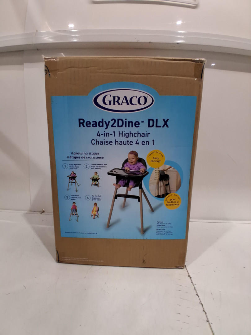 Graco 4-IN-1 Ready2Dine DLX Highchair - 32" x 36" x 56" - grey/black (model: 2227836) image 2