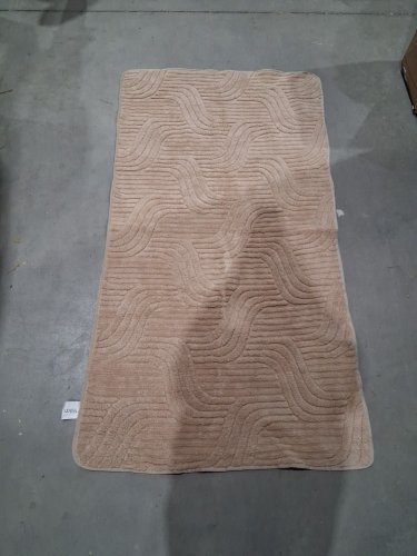 non-slip Geometric area rug - 3ft x 5ft - beige image 2
