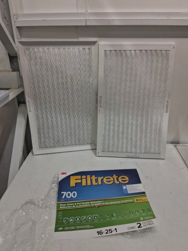 2PK 3M Filtrete MERV 8 MPR 700 Dust, Pollen & Pet Dander Reduction Air Filters - 16" x25" x 1" - white image 3