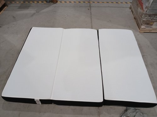 lukace foldable mattress with washable cover - 58" x 78" x 6" - queen - white/black image 3
