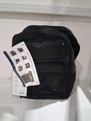 BUGATTI ULTIMATE BACKPACK WITH RFID ZIPPER POCKET & LAPTOP POCKET FOR UP TO 15.4" LAPTOPS - 40L - BLACK (MODEL: 1805676) image 2