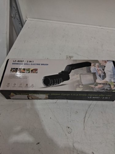 Mistcado Cordless Electric Grill Cleaning Brush - USB-C Rechargeable - Black (Model: LZ-8057) image 2