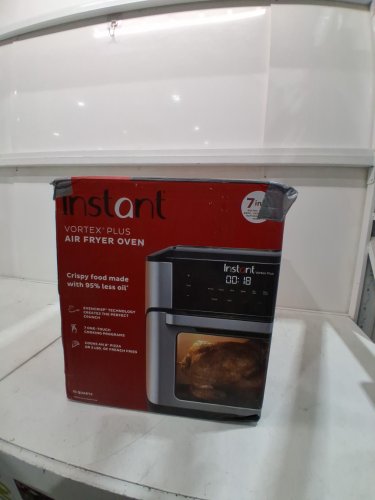 INSTANT POT VORTEX PLUS 10-QUART 7-IN-1 AIR FRYER OVEN WITH ROTISSERIE BASKET - SILVER/BLACK (MODEL: VORTEX PLUS 10) image 2