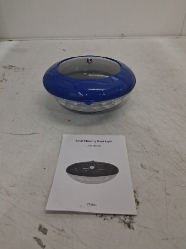LED Solar Powered Floating Pool Light - 7" - White image 2