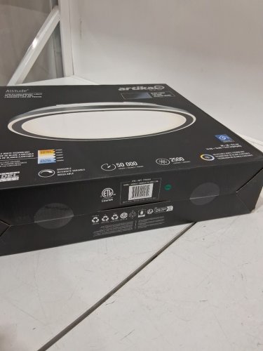 artika altitude dimmable ceiling light Modern Flush Mount - 15" - black (model:1754444) image 4