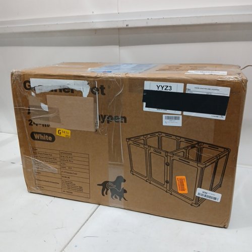 gardner pet 12 panel acrylic dog pen - 23.6" x 15.8" - white (model: gp013025wh) image 3