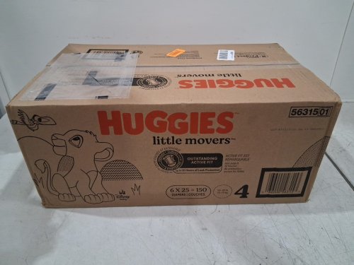 150PK Huggies Little Movers disposable Diapers - Size 4 (22-37lb) - Disney baby lion king (Model: 5631501) image 2