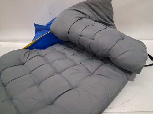 camping cot sleeping pad - 26" x 73" - blue image 4