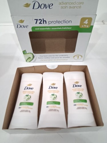 3 DOVE 72H PROTECTION ADVANCED CARE DEODORANT - 74G/EACH - COOL ESSENTIALS image 2