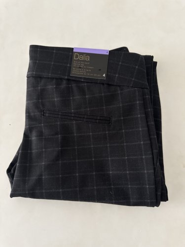 WOMEN'S DALIA Pull-On Ponte Pant - 4 - BLACK PLAID (STYLE: 390163) image 2