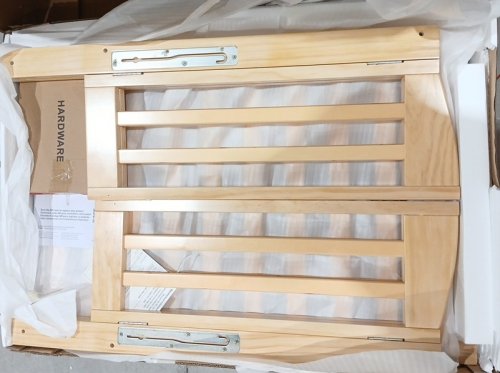 DREAM ON ME TESSA 3-IN-1 FOLDING MINI CRIB WITH WHEELS - 41" X 26" X 40" - NATURAL Brown (MODEL: 683CA) image 6