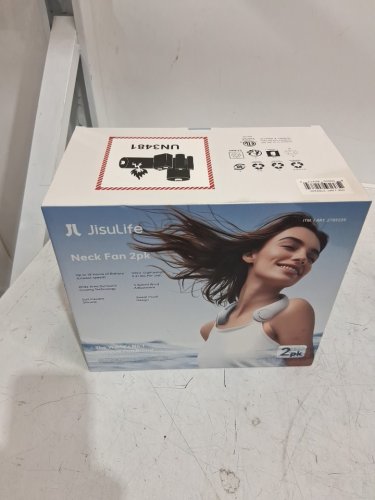 2PK JISULIFE rechargeable cooling Neck Fans - WHITE (MODEL: 2789239) image 2