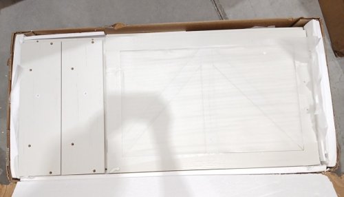 Farmhouse Double Tilt Out Trash Can Cabinet - 39.9" x 39.3" x 13.9" - 13 Gallon - White (Model: J1S040BS0M) image 6