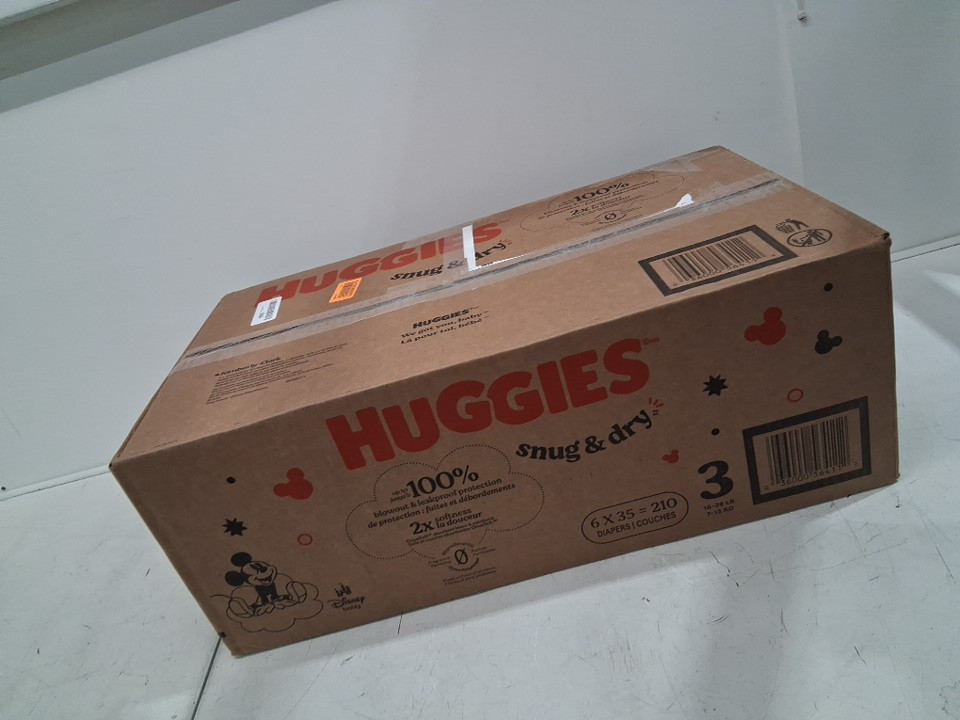 210PK Huggies Snug and Dry disposable baby Diapers - Size 3 - disney baby (model: 5641101) image 2