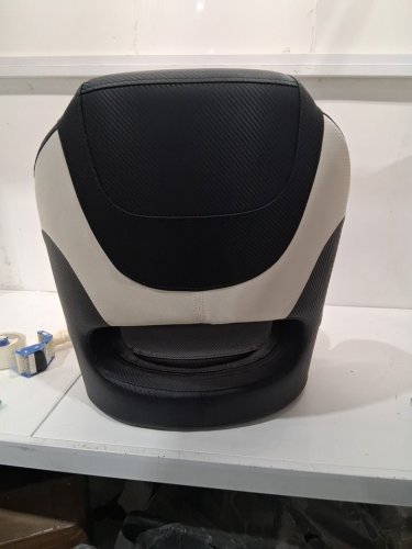 Costway Captain Bucket Boat Seat Waterproof PVC Leather - 330lbs capacity - black/white (model:NP11836BK) image 7