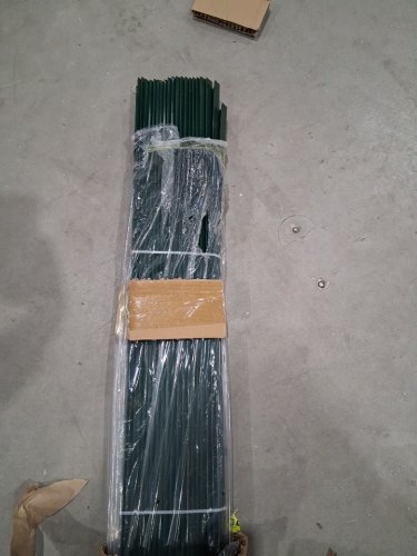 20pk heavy duty metal garden fence u-post - 5ft - green image 4