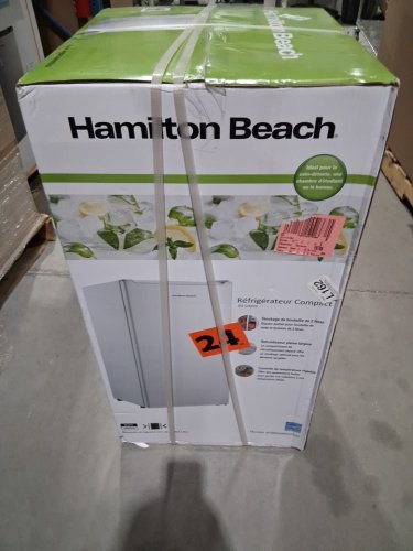 Hamilton Beach Mini refrigerator/Fridge with reversible door - freezer compartment - 3.3 Cu.FT - WHITE image 4