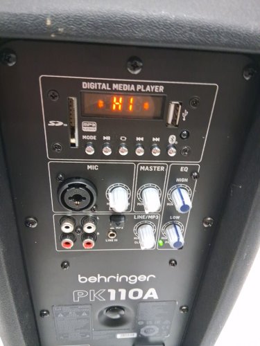 behringer active pa speaker with built in media bluetooth receiver & mixer - 320w 10'' - black - (model: pk110a) image 5