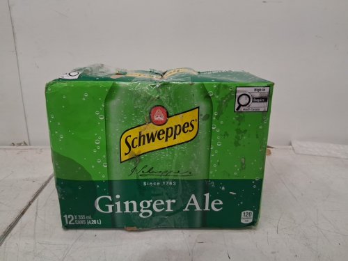 12PK SCHWEPPERS GINGER ALE - 355ML/CAN image 2