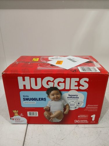 96PK HUGGIES LITTLE SNUGGLERS DISPOSABLE GENTLE SKIN PROTECTION BABY DIAPERS - SIZE 1 - DISNEY WINNIE THE POOH image 2