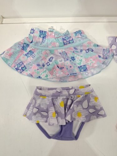 4 assorted baby SWIM BOTTOMS - 12M/18m - BLUE/PURPLE/PINK image 3