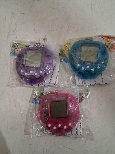 3PK HEART SHAPED DIGITAL VIRTUAL PET TOYS - BLUE/PINK/PURPLE image 3