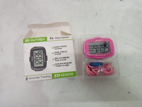 AVTREK Accurate 3D Step Counter with LED Backlight Pocket Pedometer for Walking image 2